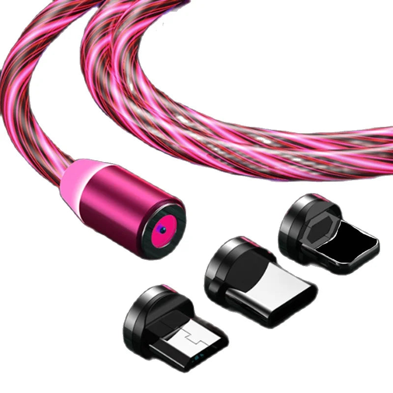 LED Glowing Magnetic Charging Cable | iPhone, Type C, Micro