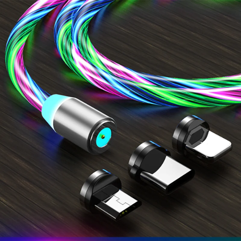 LED Glowing Magnetic Charging Cable | iPhone, Type C, Micro