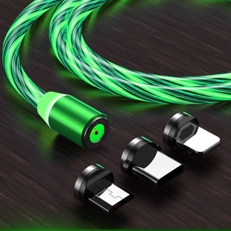 LED Glowing Magnetic Charging Cable | iPhone, Type C, Micro
