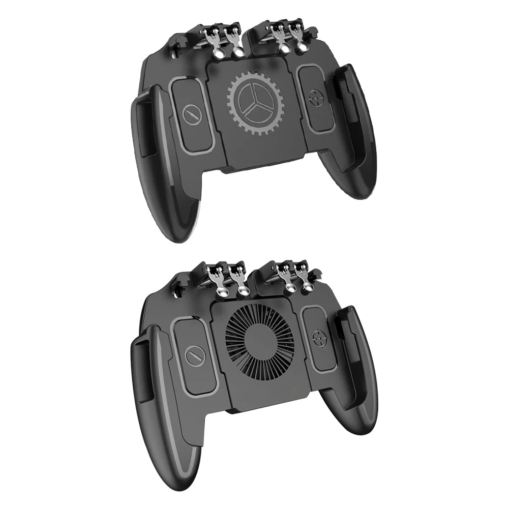Universal Mobile Gaming Controller with Cooling Fan and Triggers