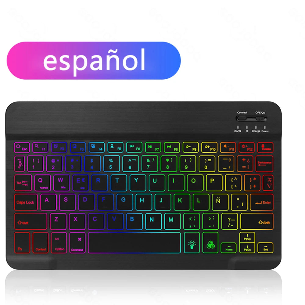 Backlight Bluetooth Keyboard & Mouse Set for Phones & Tablets