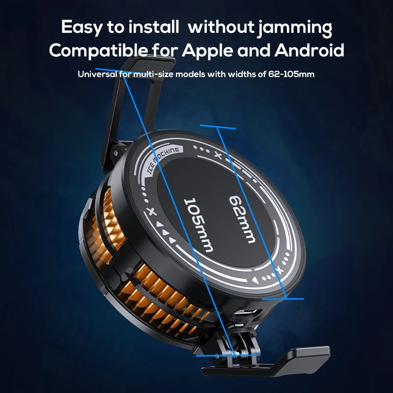 High-Power Mobile Cooling Fan w/ Magnetic & Clamp Attachments