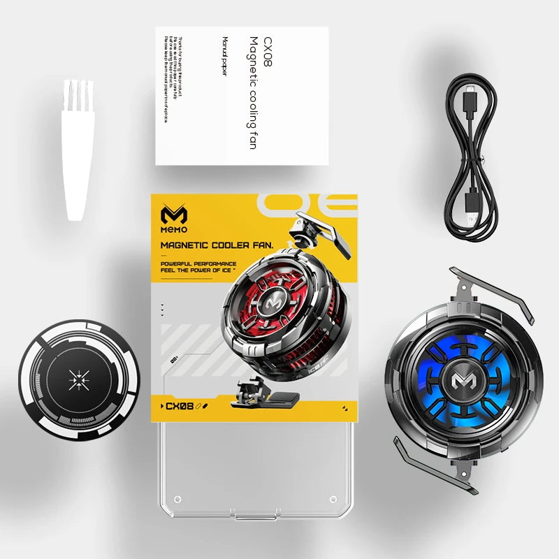 High-Power Mobile Cooling Fan w/ Magnetic & Clamp Attachments