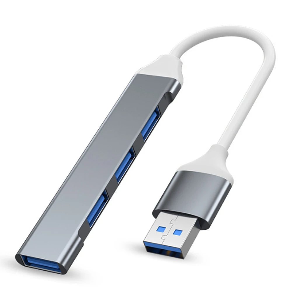 4 Port USB Splitter for Macbook, PC & More - Fast OTG