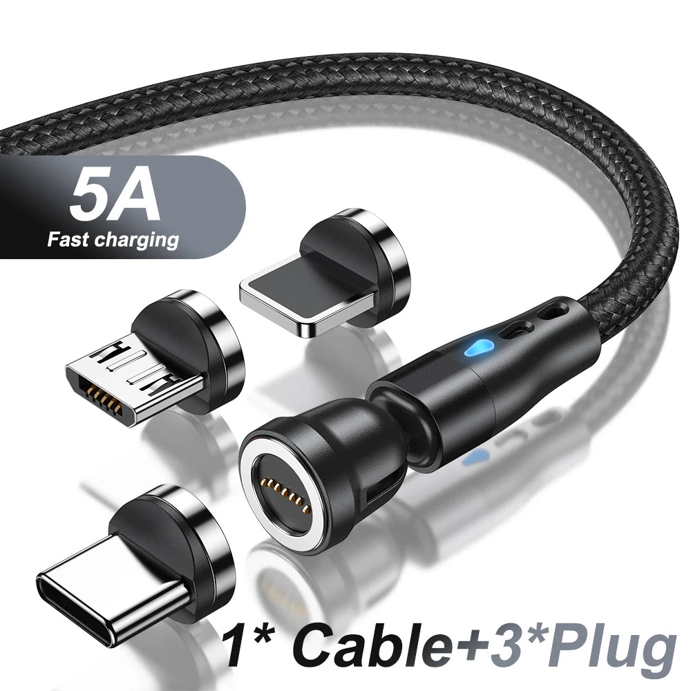 3 in 1 Magnetic Charging Cable | Fast Charge & Data Transfer