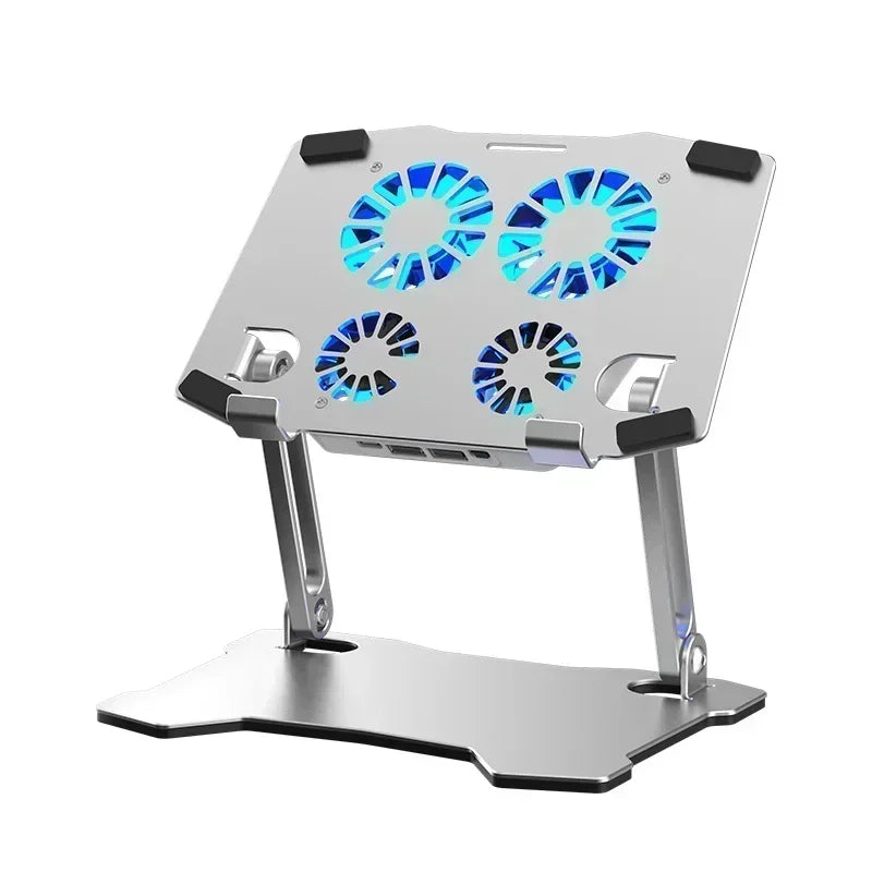 Air-Cooled iPad & Tablet Holder | 4-Fan Heat Sink Radiator