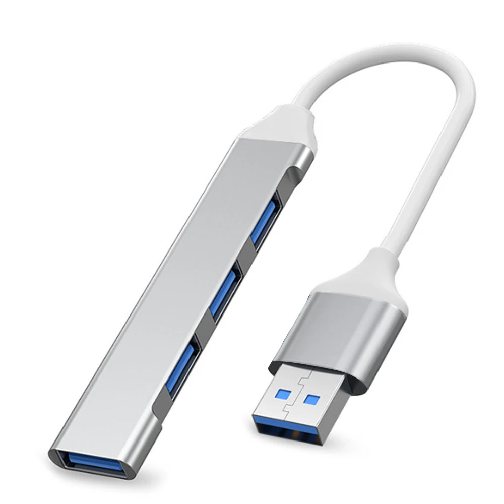 4 Port USB Splitter for Macbook, PC & More - Fast OTG