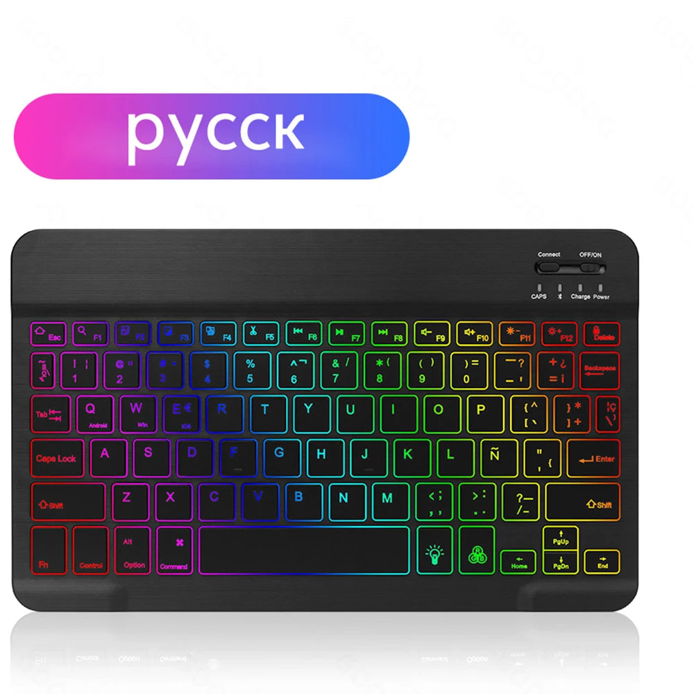 Backlight Bluetooth Keyboard & Mouse Set for Phones & Tablets