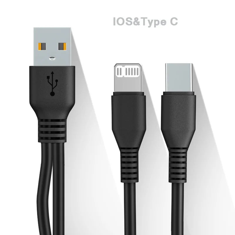 2 In 1 Dual Charging USB Cable | Android and iPhones