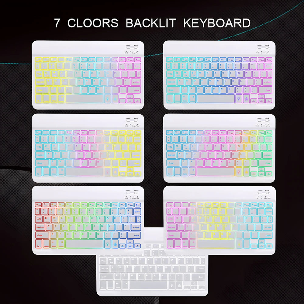 Backlight Bluetooth Keyboard & Mouse Set for Phones & Tablets