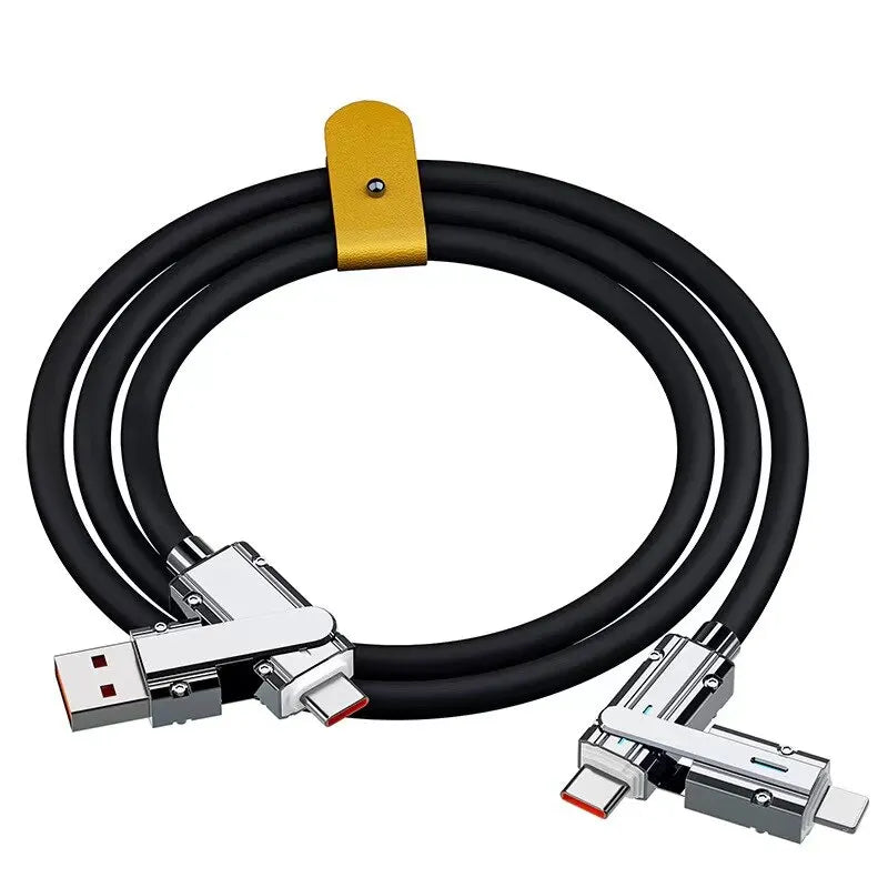2-In-2 Fast Charging Cable for iPhone | Lightning & USB C
