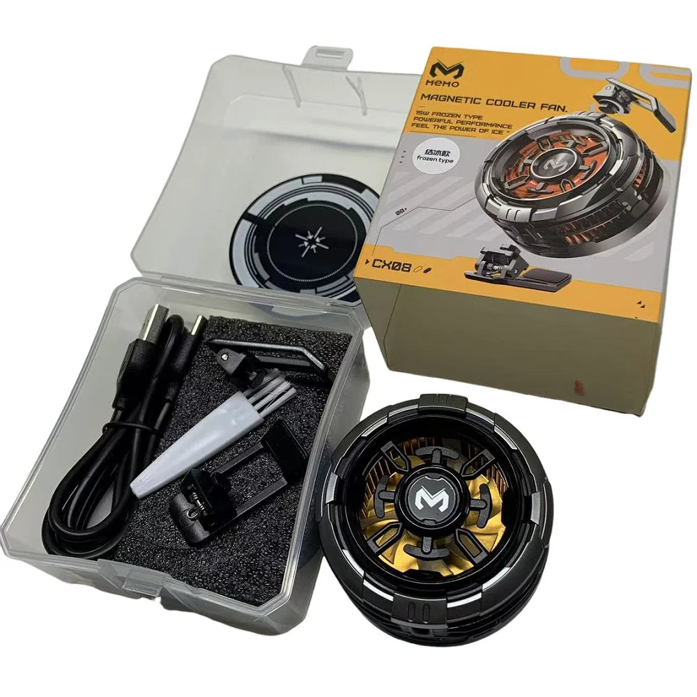 High-Power Mobile Cooling Fan w/ Magnetic & Clamp Attachments