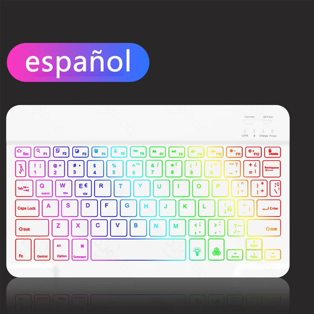 Backlight Bluetooth Keyboard & Mouse Set for Phones & Tablets