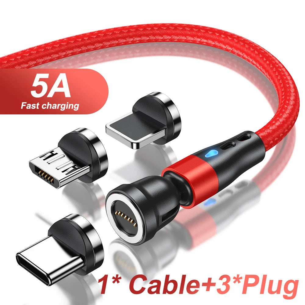 3 in 1 Magnetic Charging Cable | Fast Charge & Data Transfer