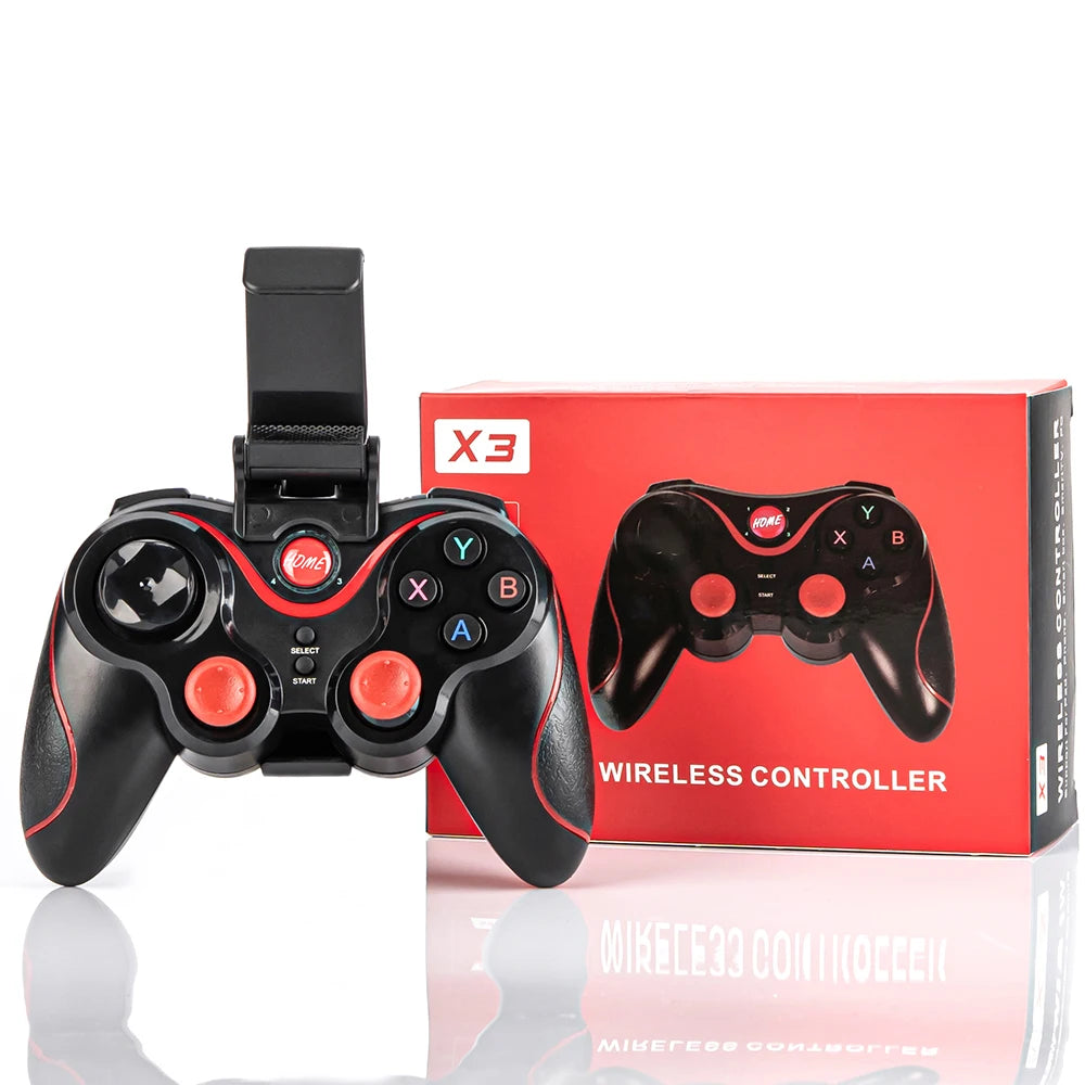 Mobile Game Controller with Phone Holder for Android & iPhone