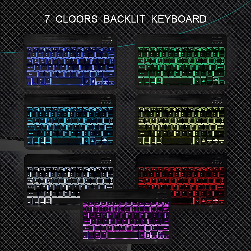 Backlight Bluetooth Keyboard & Mouse Set for Phones & Tablets