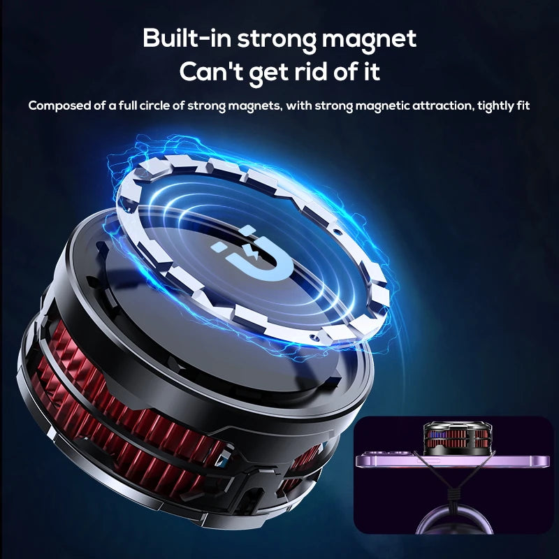 High-Power Mobile Cooling Fan w/ Magnetic & Clamp Attachments