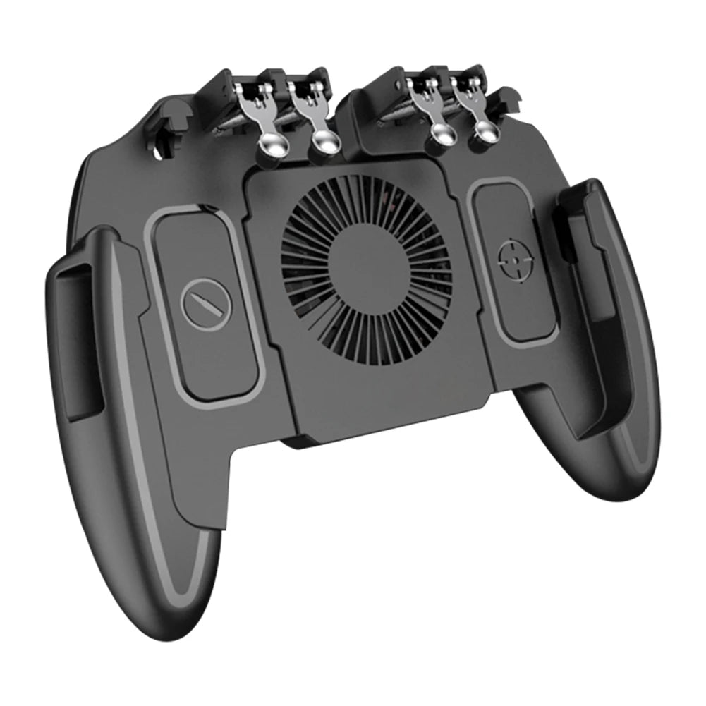 black controller for phones with built in fan
