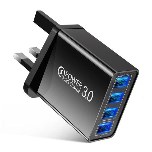 Fast charging plug with 4 usb outputs