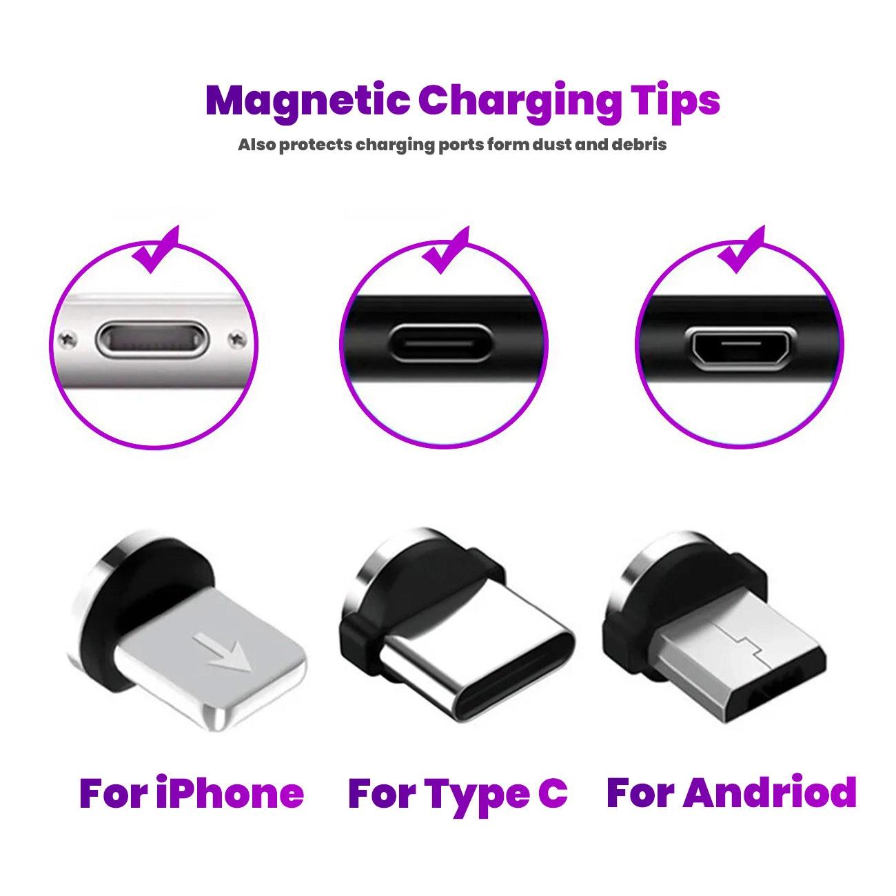 5 Pack - Extra Charging Tips