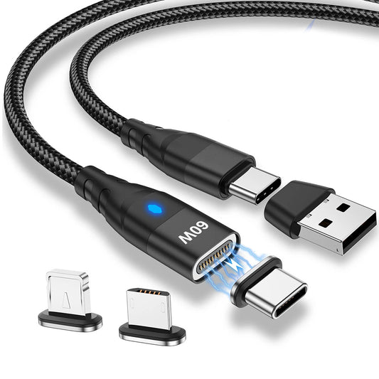 magnetic charging cable with data transfer and fast charging capabilities 