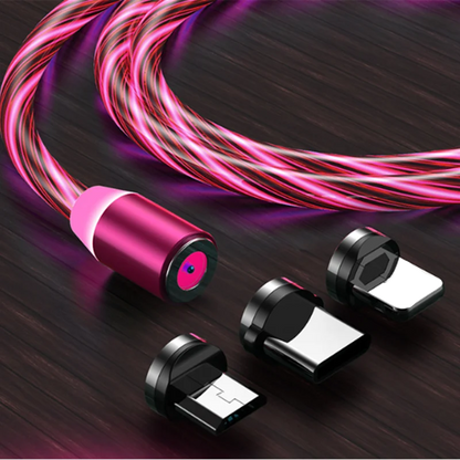 LED Glowing Magnetic Charging Cable | iPhone, Type C, Micro