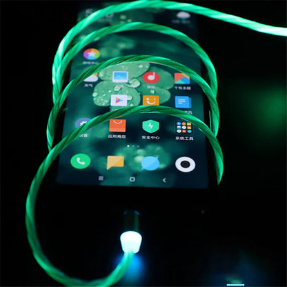 LED Glowing Magnetic Charging Cable | iPhone, Type C, Micro