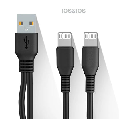2 In 1 Dual Charging USB Cable | Android and iPhones