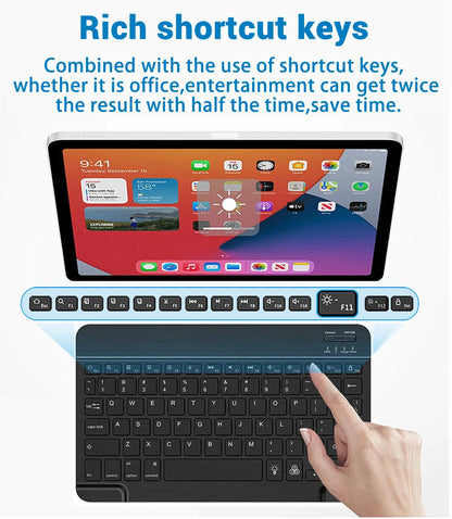 Backlight Bluetooth Keyboard & Mouse Set for Phones & Tablets