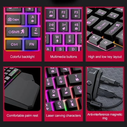 One-handed Mobile Gaming Keyboard and Mouse Set