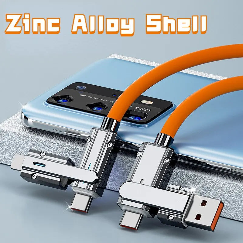 2-In-2 Fast Charging Cable for iPhone | Lightning & USB C