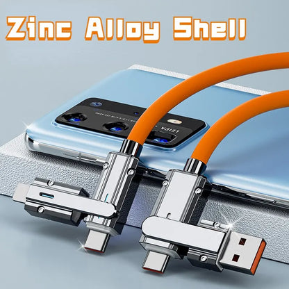 2-In-2 Fast Charging Cable for iPhone | Lightning & USB C