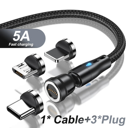3 in 1 Magnetic Charging Cable | Fast Charge & Data Transfer