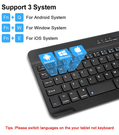 Backlight Bluetooth Keyboard & Mouse Set for Phones & Tablets