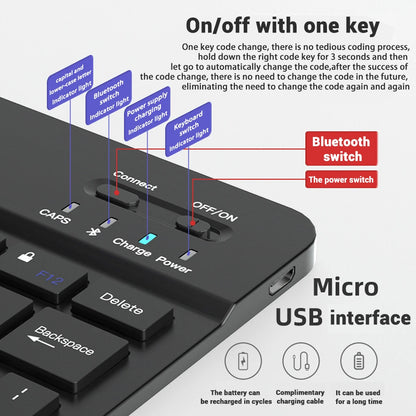 Backlight Bluetooth Keyboard & Mouse Set for Phones & Tablets