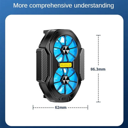 Dual Fan Wireless Phone Cooler | Battery Powered