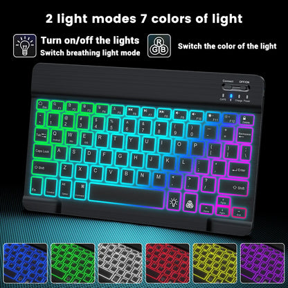 Backlight Bluetooth Keyboard & Mouse Set for Phones & Tablets