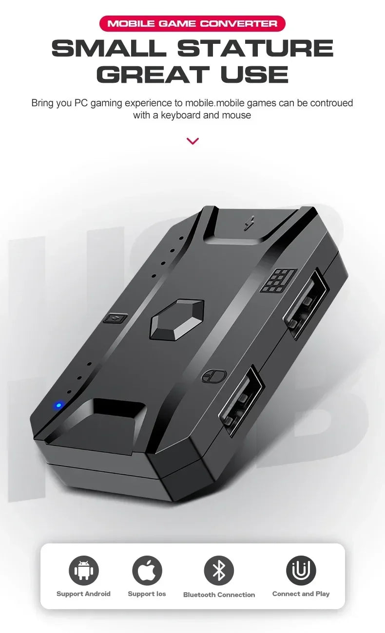 One-handed Mobile Gaming Keyboard and Mouse Set