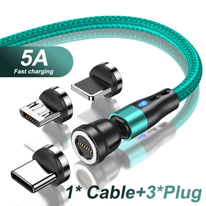3 in 1 Magnetic Charging Cable | Fast Charge & Data Transfer