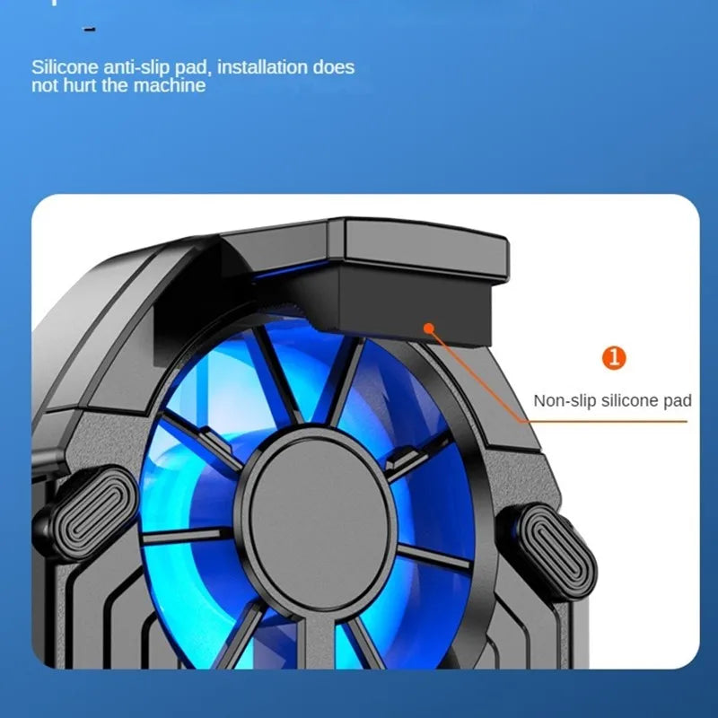 Dual Fan Wireless Phone Cooler | Battery Powered