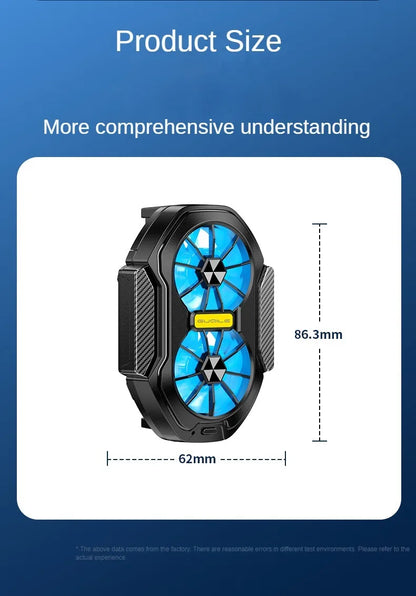 Dual Fan Wireless Phone Cooler | Battery Powered